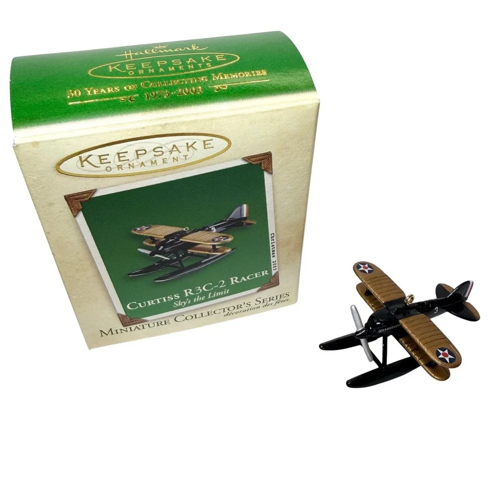 Hallmark Keepsake 2003 Curtiss R3C-2 Racer Miniature Ornament Skys the Limit 3